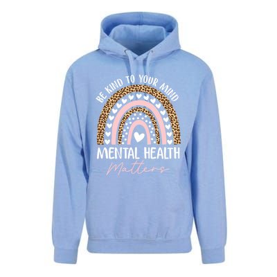 Be Kind To Your Mind Tal Health Matters Awareness Rainbow Cute Gift Unisex Surf Hoodie