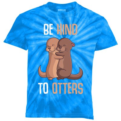 Be Kind To Otters Women Otter Kids Tie-Dye T-Shirt