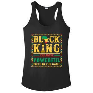 Black King The Most Powerful Piece In The Game Black History Ladies PosiCharge Competitor Racerback Tank