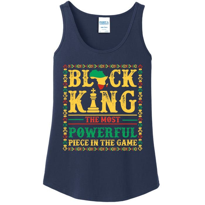 Black King The Most Powerful Piece In The Game Black History Ladies Essential Tank