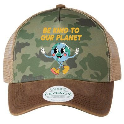 Be Kind To Our Planet Ecology Wildlife Ecosystem Outdoor Cool Gift Legacy Tie Dye Trucker Hat