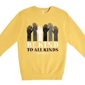 Be Kind To All Kinds Unity Day Kindness Orange Premium Crewneck Sweatshirt