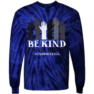 Be Kind To All Kinds Unity Day Kindness Orange Tie-Dye Long Sleeve Shirt