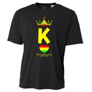 Black King The Most Powerful Piece In The Game Juneteenth Cooling Performance Crew T-Shirt