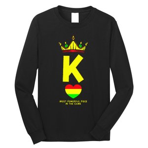 Black King The Most Powerful Piece In The Game Juneteenth Long Sleeve Shirt