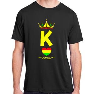 Black King The Most Powerful Piece In The Game Juneteenth Adult ChromaSoft Performance T-Shirt