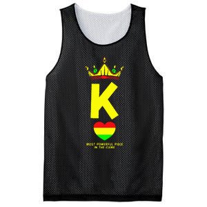 Black King The Most Powerful Piece In The Game Juneteenth Mesh Reversible Basketball Jersey Tank