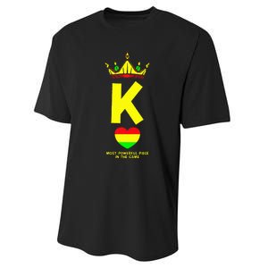 Black King The Most Powerful Piece In The Game Juneteenth Performance Sprint T-Shirt