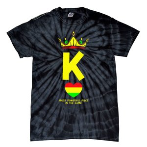 Black King The Most Powerful Piece In The Game Juneteenth Tie-Dye T-Shirt