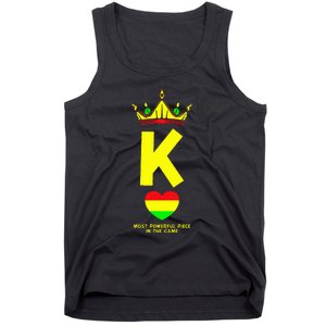 Black King The Most Powerful Piece In The Game Juneteenth Tank Top