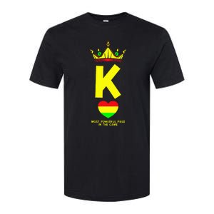 Black King The Most Powerful Piece In The Game Juneteenth Softstyle CVC T-Shirt