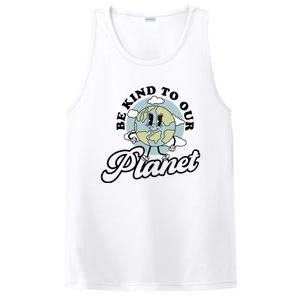 Be Kind To Our Planet Funny Save The Earth Retro Gift PosiCharge Competitor Tank