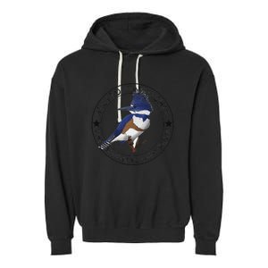 Belted Kingfisher The Original Bird Punk Garment-Dyed Fleece Hoodie