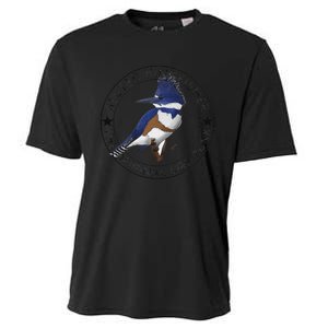 Belted Kingfisher The Original Bird Punk Cooling Performance Crew T-Shirt