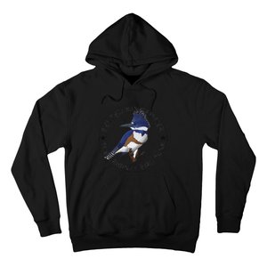 Belted Kingfisher The Original Bird Punk Hoodie