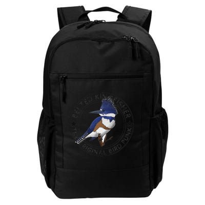 Belted Kingfisher The Original Bird Punk Daily Commute Backpack