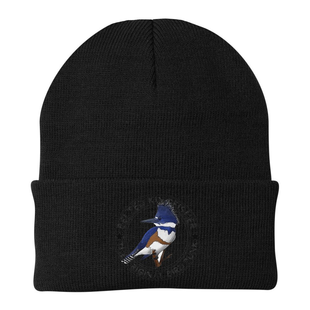 Belted Kingfisher The Original Bird Punk Beanie