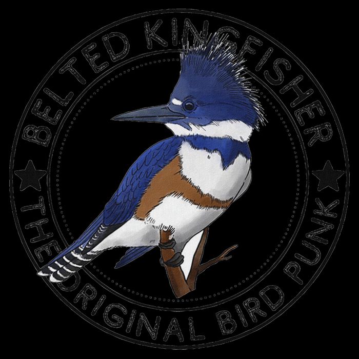 Belted Kingfisher The Original Bird Punk 16 in Basic Backpack