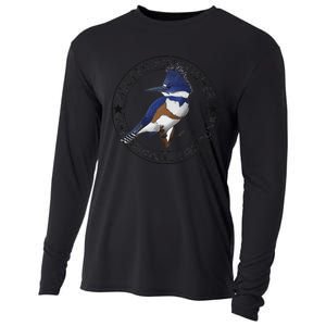 Belted Kingfisher The Original Bird Punk Cooling Performance Long Sleeve Crew