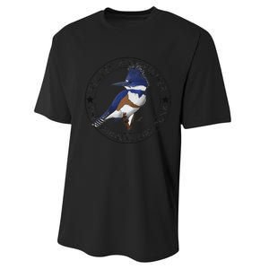 Belted Kingfisher The Original Bird Punk Performance Sprint T-Shirt