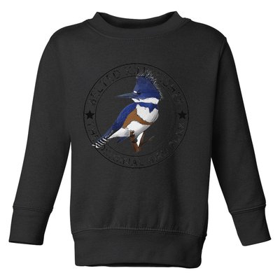 Belted Kingfisher The Original Bird Punk Toddler Sweatshirt