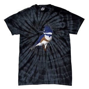 Belted Kingfisher The Original Bird Punk Tie-Dye T-Shirt