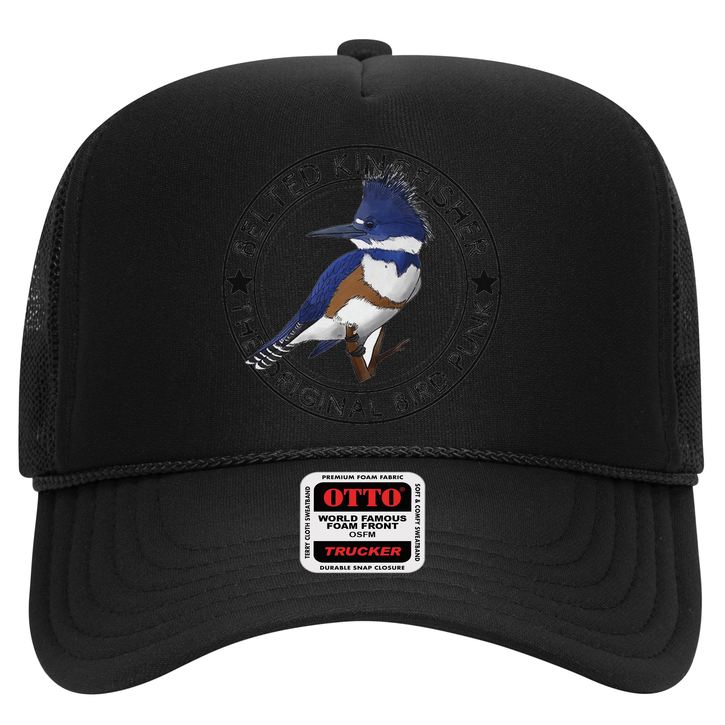 Belted Kingfisher The Original Bird Punk Hat