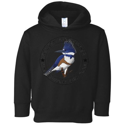 Belted Kingfisher The Original Bird Punk Toddler Hoodie