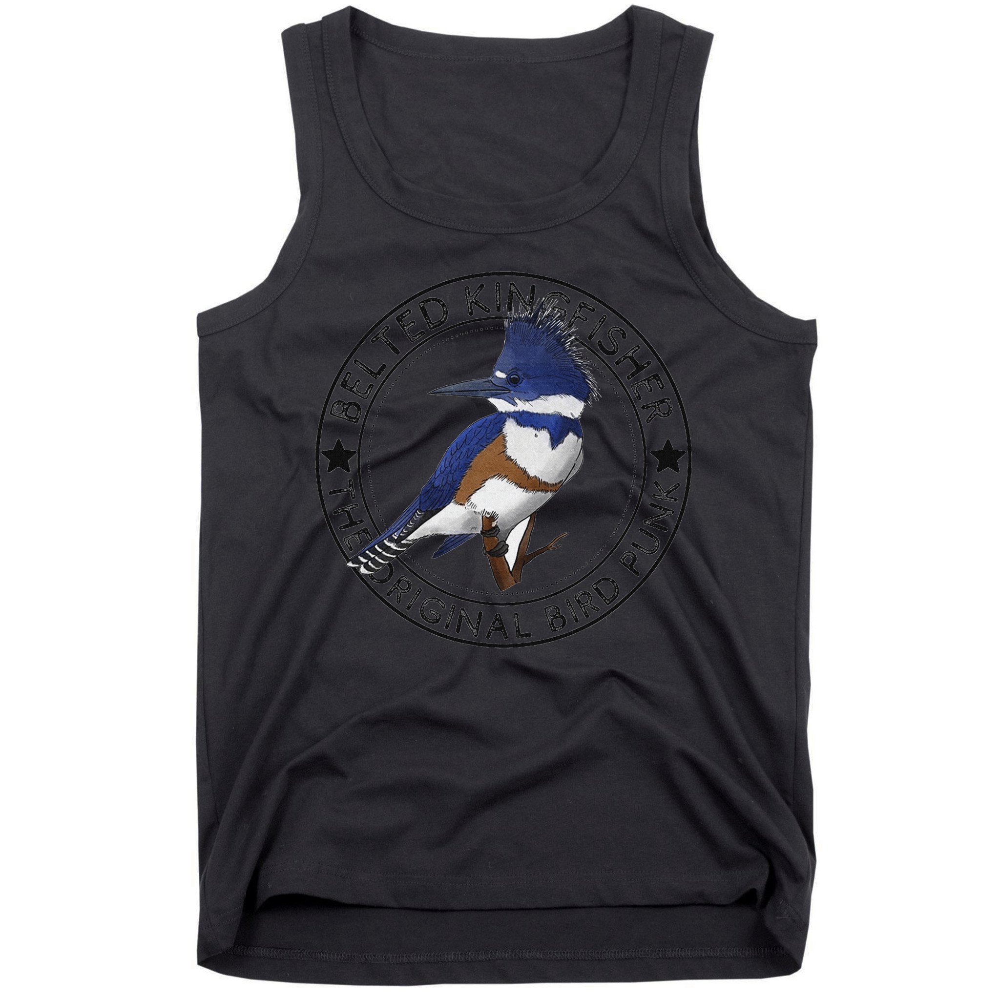 Belted Kingfisher The Original Bird Punk Tank Top
