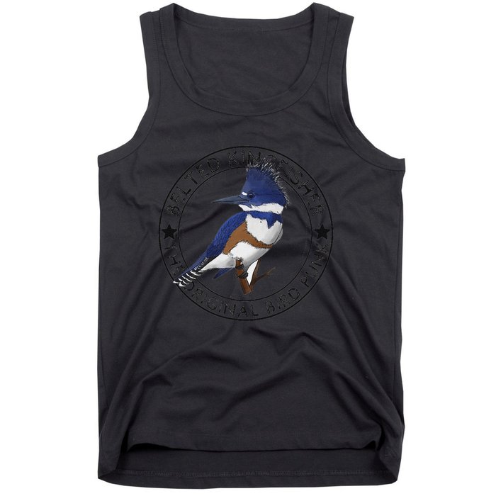 Belted Kingfisher The Original Bird Punk Tank Top