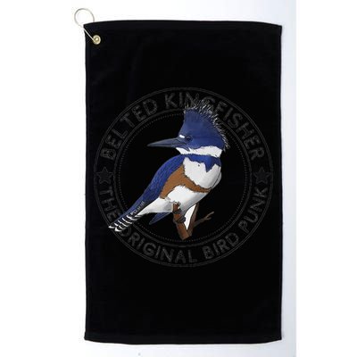 Belted Kingfisher The Original Bird Punk Golf Towel