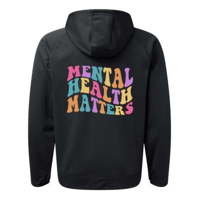 Be Kind To Your Kind Mental Health Matters Back & Front Performance Fleece Hoodie