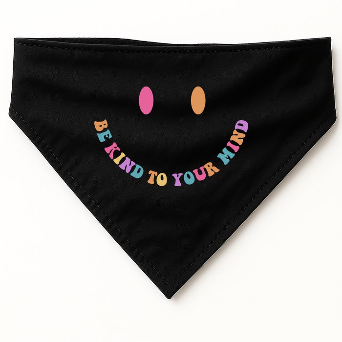Be Kind To Your Kind Mental Health Matters Back & Front USA-Made Doggie Bandana