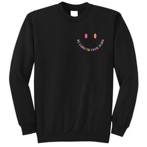 Be Kind To Your Kind Mental Health Matters Back & Front Sweatshirt