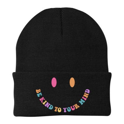 Be Kind To Your Kind Mental Health Matters Back & Front Knit Cap Winter Beanie