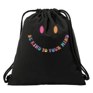 Be Kind To Your Kind Mental Health Matters Back & Front Drawstring Bag