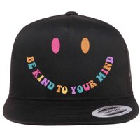 Be Kind To Your Kind Mental Health Matters Back & Front Flatbill Hat