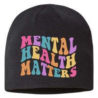 Be Kind To Your Kind Mental Health Matters Back & Front Sustainable Beanie