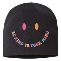 Be Kind To Your Kind Mental Health Matters Back & Front Sustainable Beanie