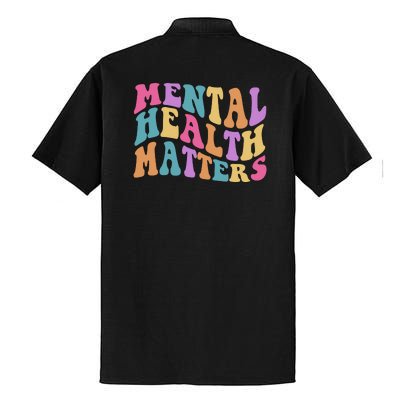 Be Kind To Your Kind Mental Health Matters Back & Front Dry Zone Grid Polo