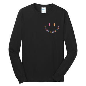 Be Kind To Your Kind Mental Health Matters Back & Front Tall Long Sleeve T-Shirt