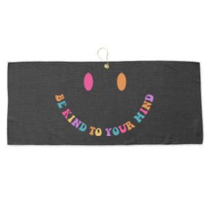 Be Kind To Your Kind Mental Health Matters Back & Front Large Microfiber Waffle Golf Towel