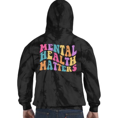 Be Kind To Your Kind Mental Health Matters Back & Front Tie Dye Hoodie