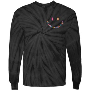 Be Kind To Your Kind Mental Health Matters Back & Front Tie-Dye Long Sleeve Shirt