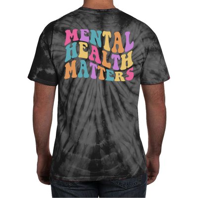 Be Kind To Your Kind Mental Health Matters Back & Front Tie-Dye T-Shirt