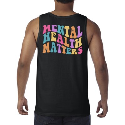 Be Kind To Your Kind Mental Health Matters Back & Front Tank Top