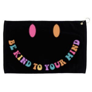 Be Kind To Your Kind Mental Health Matters Back & Front Grommeted Golf Towel