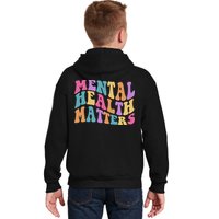 Be Kind To Your Kind Mental Health Matters Back & Front Kids Hoodie