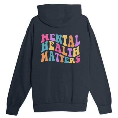 Be Kind To Your Kind Mental Health Matters Back & Front Urban Pullover Hoodie