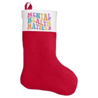 Be Kind To Your Kind Mental Health Matters Back & Front Felt Holiday Christmas Stocking